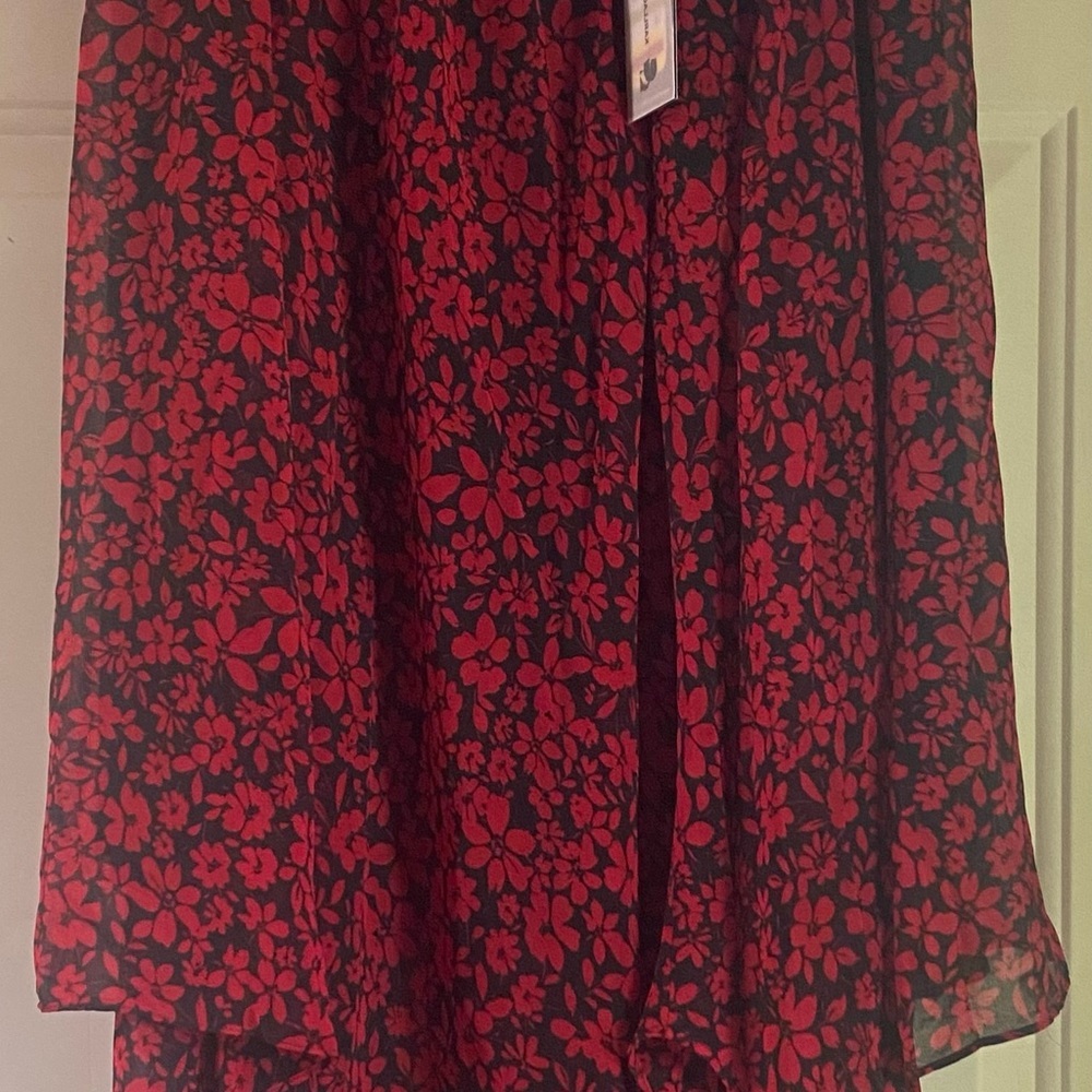 Karl Lagerfeld Long Floral Skirt - Picture 2 of 7